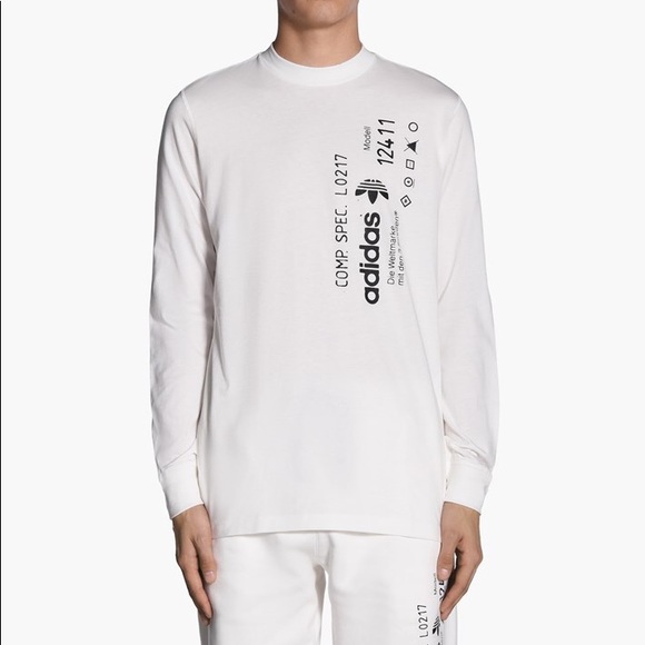 adidas graphic long sleeve hoodie